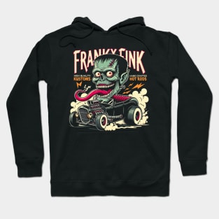 Custom Rod Frankenstein - Retro Creepy Cute Kustom Cars Classic Monster Hoodie